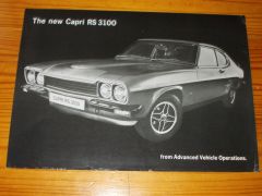 FORD CAPRI RS 3100 brochure