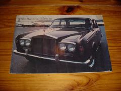 ROLLS-ROYCE SILVER SHADOW 1969 brochure