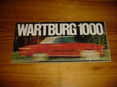 WARTBURG 1000 1965 brochure