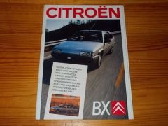 Citroen BX 1987 brochure www.carbrochures.cba.pl