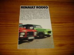 RENAULT RODEO 1978 brochure
