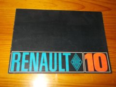 RENAULT 10 BROCHURE