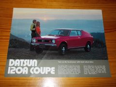 DATSUN 120A COUPE 1972 BROCHURE