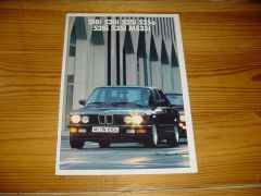 BMW 518i-M535i 1987 brochure