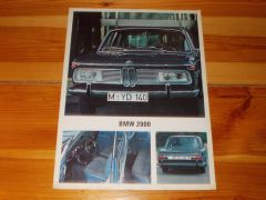 BMW 2000 1966 brochure