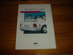 FORD ESCORT XR3i CABRIO SONDERMODELLE  1988 brochure