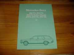 MERCEDES 240TD-280TE 1983 brochure
