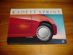 OPEL KADETT SPRINT 1988 brochure