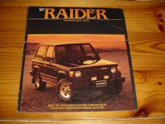 DODGE RAIDER 1987 brochure
