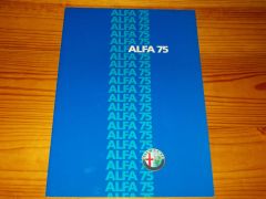 ALFA ROMEO 75 - 1986' brochure