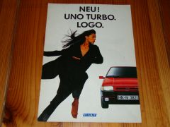 Fiat Uno Turbo Logo 1990 brochure