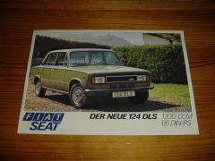 FIAT SEAT 124DLS 1977 brochure