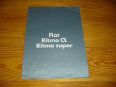 FIAT RITMO CL/RITMO SUPER 1985 brochure