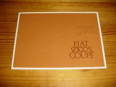 FIAT 2300S COUPE brochure