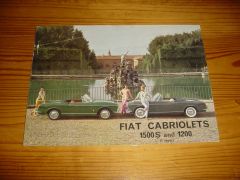 FIAT CABRIOLETS 1500S & 1200 brochure