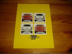 FIAT SEAT 850 LUXUS/SPECIAL brochure