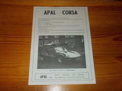 APAL CORSA 1977 BROCHURE